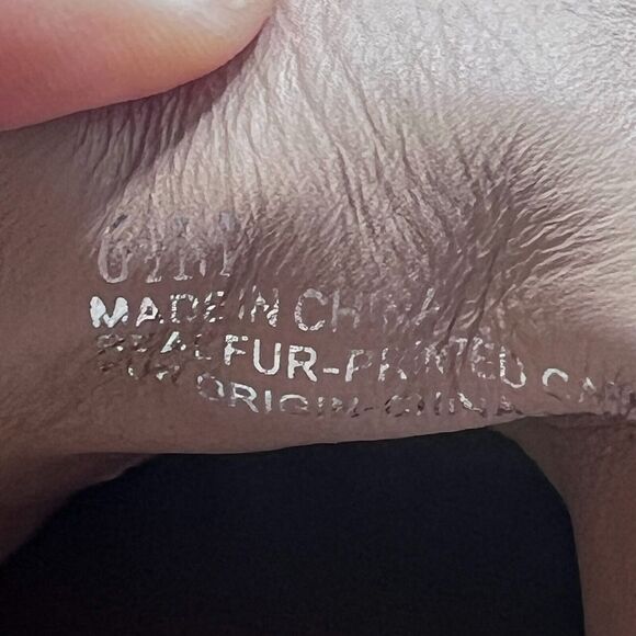 Linea Paolo Felicia Zebra Print Calf Hair Wedge Bootie Brown/Black Women 6.5 M - Picture 9 of 11